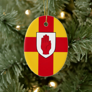 Adorno De Cerámica Bandera del Ulster