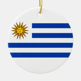 Adorno De Cerámica Bandera del Uruguay (Uruguay)