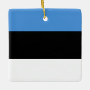 Adorno De Cerámica Bandera estonia