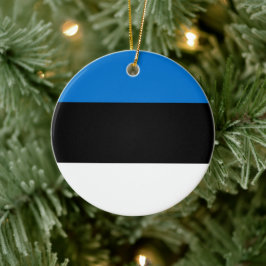 Adorno De Cerámica Bandera estonia