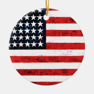 Adorno De Cerámica Bandera estrellada - Bandera americana