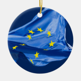 Adorno De Cerámica Bandera europea