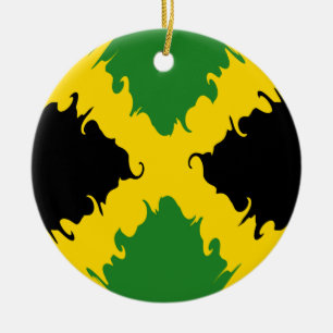 Adorno De Cerámica Bandera Gnarly de Jamaica