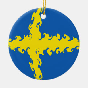Adorno De Cerámica Bandera Gnarly de Suecia