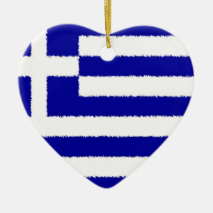 Adorno De Cerámica Bandera griega