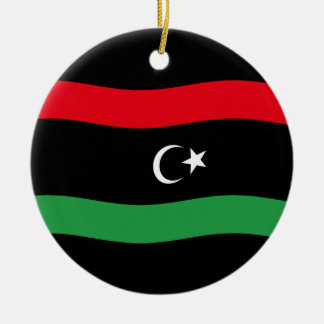 Adorno De Cerámica Bandera libia