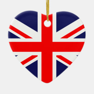 Adorno De Cerámica Bandera nacional BRITÁNICA de Reino Unido Gran