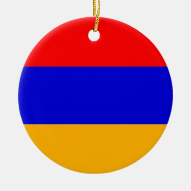 Adorno De Cerámica Bandera nacional de Armenia (Frente)