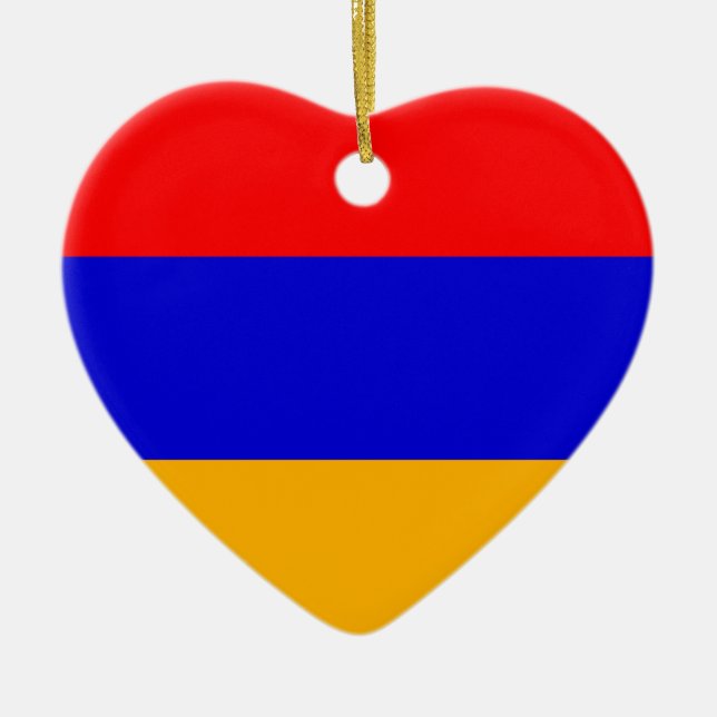 Adorno De Cerámica Bandera nacional de Armenia (Frente)
