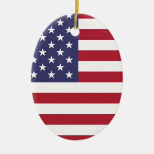 Adorno De Cerámica Bandera nacional de Estados Unidos