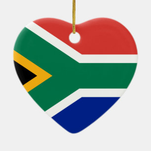 Adorno De Cerámica Bandera nacional surafricana