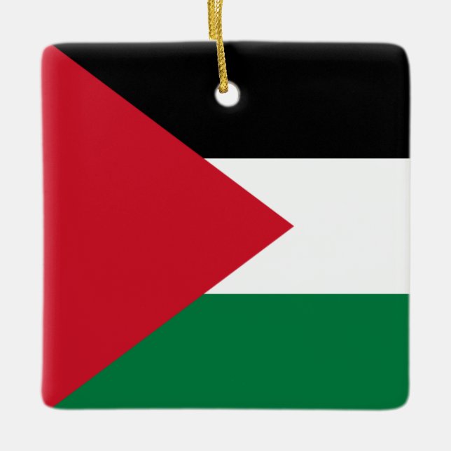 Adorno De Cerámica Bandera palestina (palestina) (Anverso)