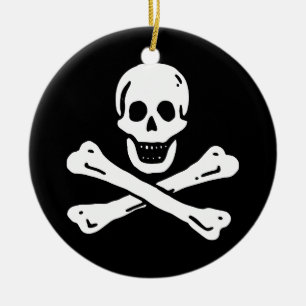 Adorno De Cerámica Bandera pirata