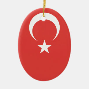 Adorno De Cerámica Bandera turca