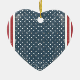 Adorno De Cerámica bandera vertical americana