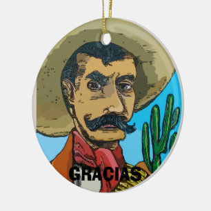 Adorno De Cerámica Bandit, México, añadir, editar texto