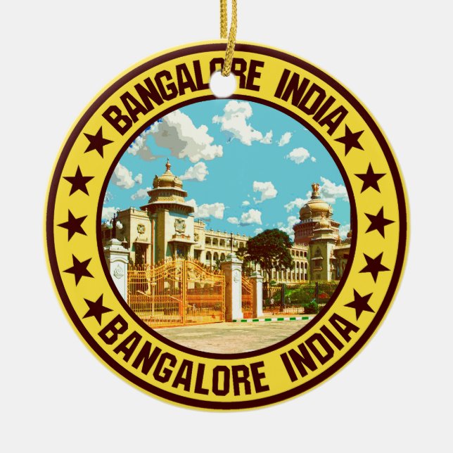 Adorno De Cerámica Bangalore (Frente)
