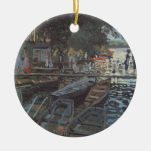 Adorno De Cerámica Bañistas en La Grenouillère de Claude Monet