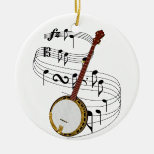 Adorno De Cerámica Banjo