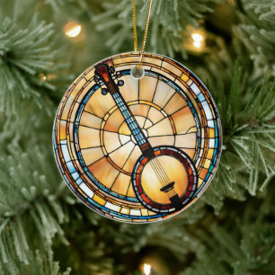 Adorno De Cerámica Banjo Music