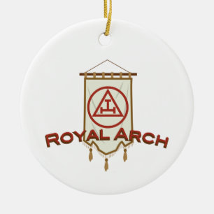 Adorno De Cerámica Banner de Freemason del Arco Real