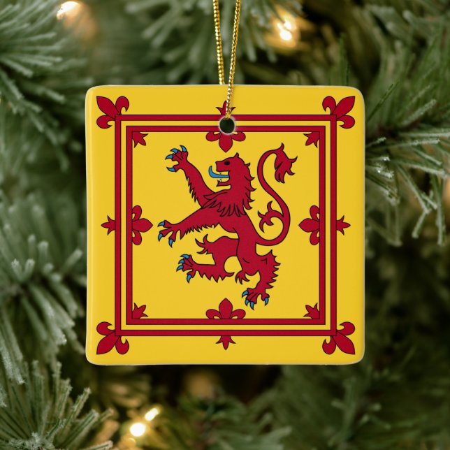 Adorno De Cerámica Banner real - Escocia (Árbol)