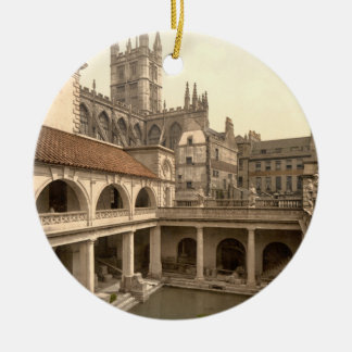 Adorno De Cerámica Baños y abadía romanos, IV, baño, Inglaterra