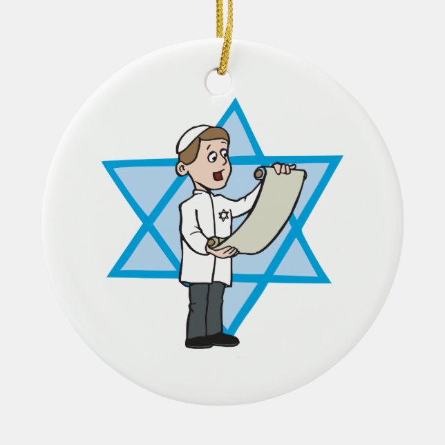Adorno De Cerámica Bar Mitzvah (Frente)