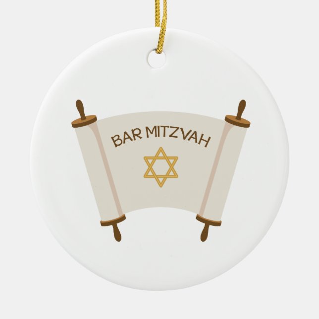 Adorno De Cerámica Bar Mitzvah (Frente)