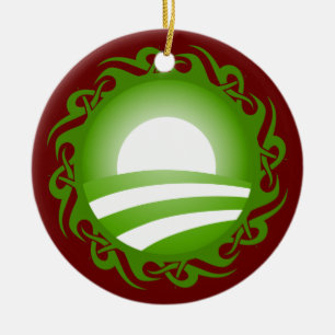 Adorno De Cerámica barack obama: logo tribal