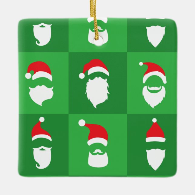 Adorno De Cerámica Barba de Santa Claus (Anverso)