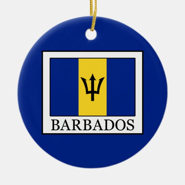 Adorno De Cerámica Barbados (Frente)