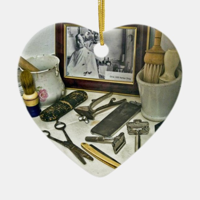 Adorno De Cerámica Barber Shop (Frente)