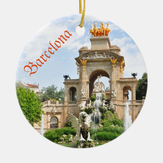 Adorno De Cerámica Barcelona (Frente)