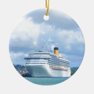 Adorno De Cerámica Barco de cruceros