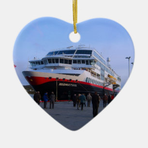 Adorno De Cerámica Barco de cruceros noruego