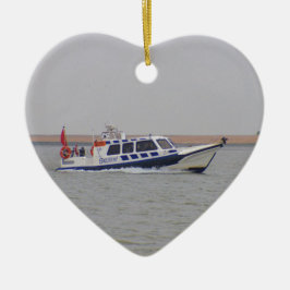 Adorno De Cerámica Barco de Seguridad