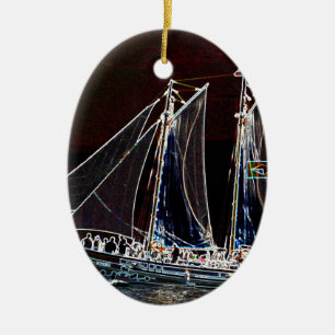 Adorno De Cerámica Barco de Vela - Fotografía Abstracta