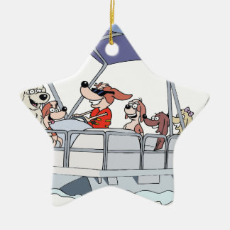 Adorno De Cerámica Barco el pontón