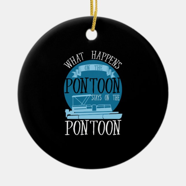 Adorno De Cerámica BARCO - Lo Que Sucede En El Pontón (Frente)