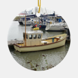 Adorno De Cerámica Barco moderno de estilo tradicional
