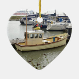 Adorno De Cerámica Barco Moderno de Estilo Tradicional
