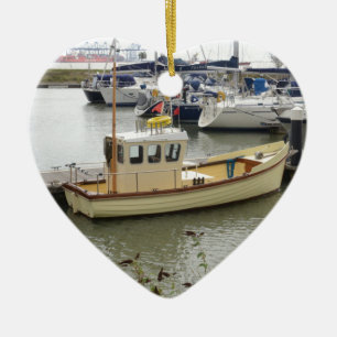 Adorno De Cerámica Barco Moderno de Estilo Tradicional