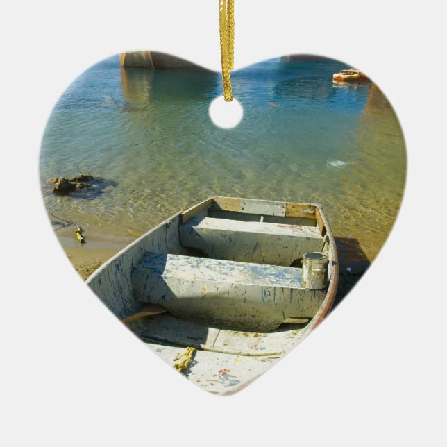 Adorno De Cerámica Barco oxidado (Frente)