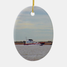 Adorno De Cerámica Barco piloto de puerto de Harwich