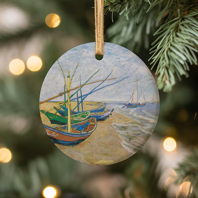 Adorno De Cerámica Barcos de pesca | Vincent van Gogh (Subido por el creador)