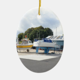 Adorno De Cerámica Barcos en seco