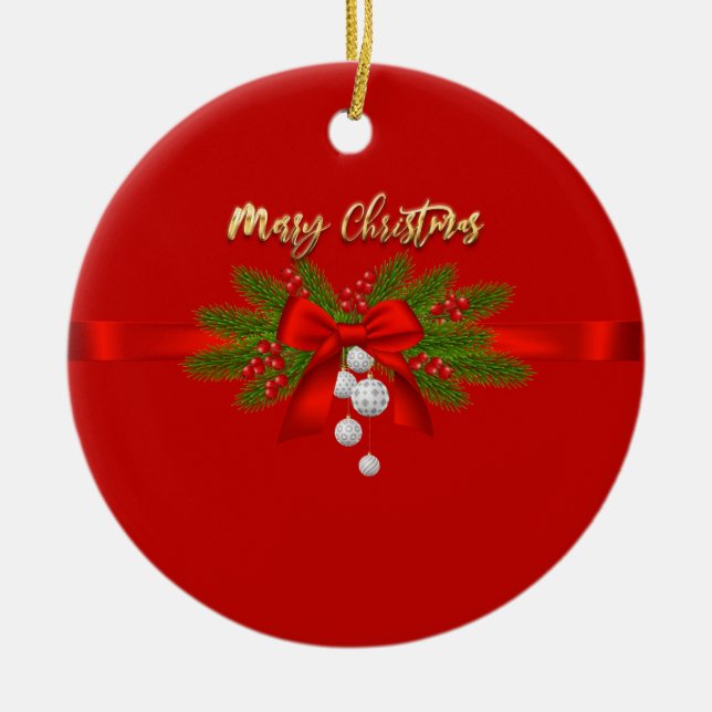 Adorno De Cerámica Barcos y garland de Navidades de espalda personali (Frente)