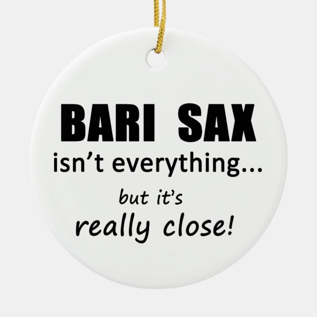 Adorno De Cerámica Bari Sax no es todo (Frente)