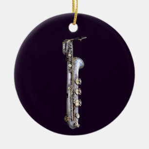 Adorno De Cerámica Baritone Saxofono